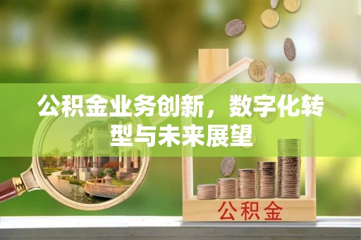 门头沟公积金业务创新，数字化转型与未来展望