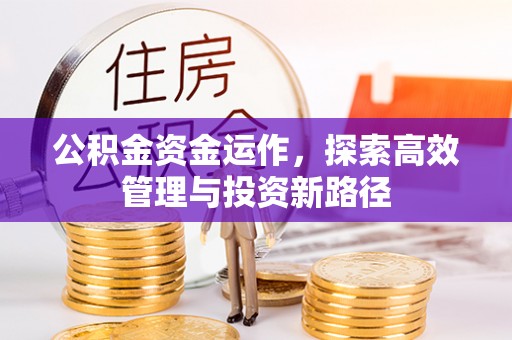 门头沟公积金资金运作，探索高效管理与投资新路径